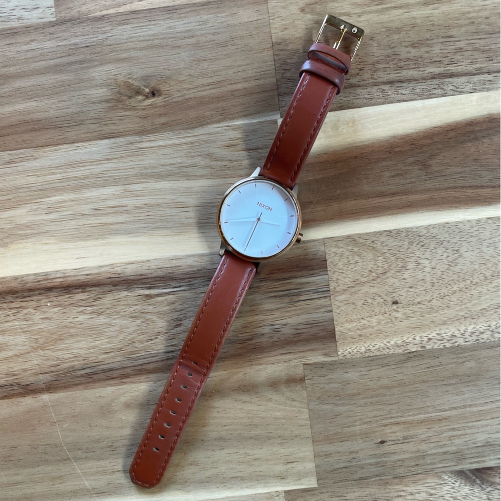 Women’s Nixon Kensington Leather Watch